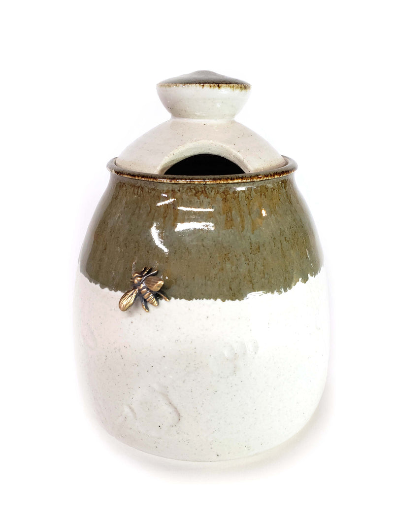 Honey Pots with Bronze Bee