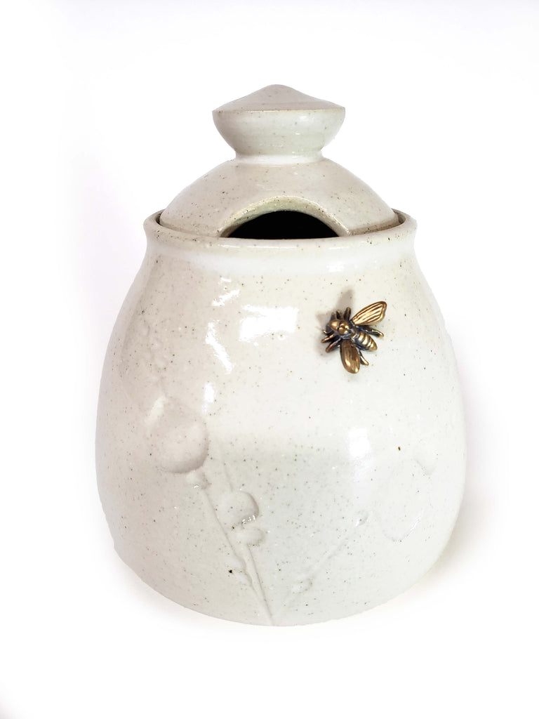 Honey Pots with Bronze Bee